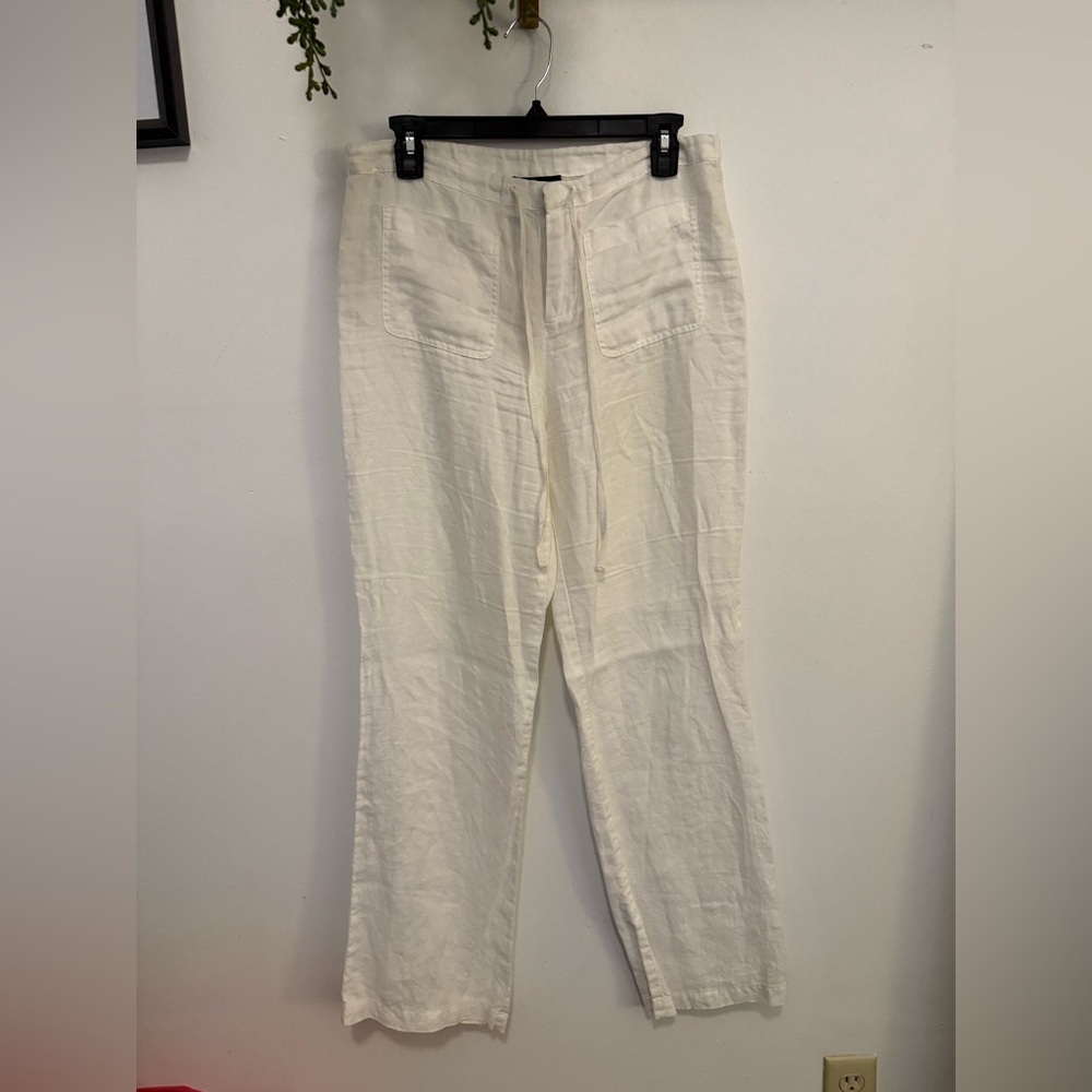 White Linen Pants
